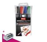 Pentel Maxiflo Flex auswaschbarer Marker mit konischer Spitze 4,6 mm - 4er Pack