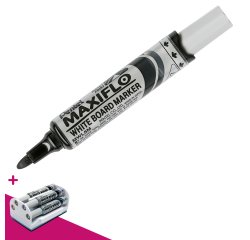 Marker voor witbord Pentel Maxiflo met grote kegelpunt
