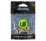 Plots magnétiques-aimants Ø 9 mm or - Lot de 12