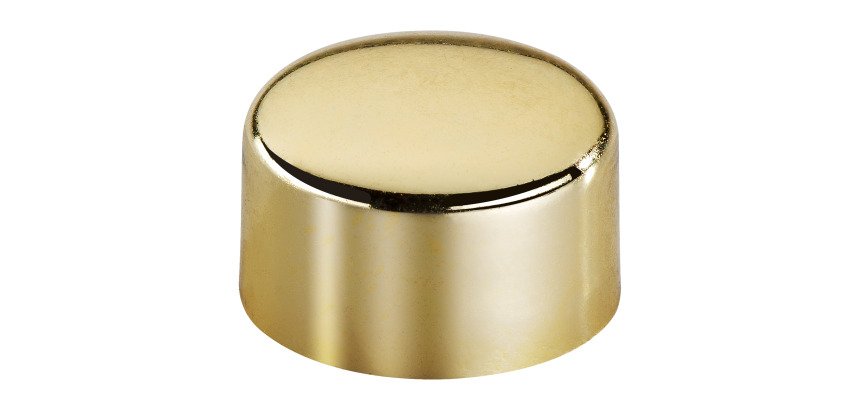 Plots magnétiques-aimants Ø 9 mm or - Lot de 12