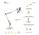 Lampe de bureau Led Double bras articulé