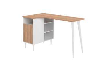 Bureau d'angle Nook 120 x 67 cm avec rangement