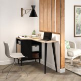 Bureau d'angle Nook 120 x 67 cm avec rangement