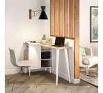 Bureau d'angle Nook 120 x 67 cm avec rangement