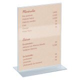 Table display Déflecto double sided A5 translucent