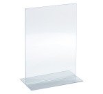 Présentoir de table Déflecto double face A4 transparent