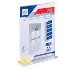 Présentoir de table Déflecto double face A4 transparent