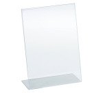 Présentoir de table Déflecto incliné A6 transparent