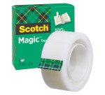 Ruban adhésif Scotch Magic 19 mm x 33 m invisible