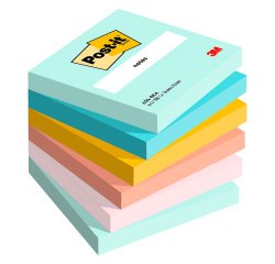 Notas adhesivas Super Sticky Beachside Post-it® 76 x 76 mm