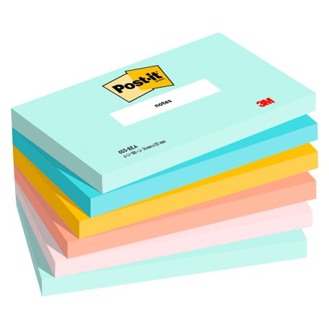 Notas adhesivas Super Sticky Beachside Post-it® 76 x 127 mm