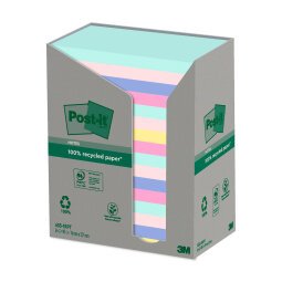 Notas adhesivas recicladas Post-it® Nature 76 x 127 mm