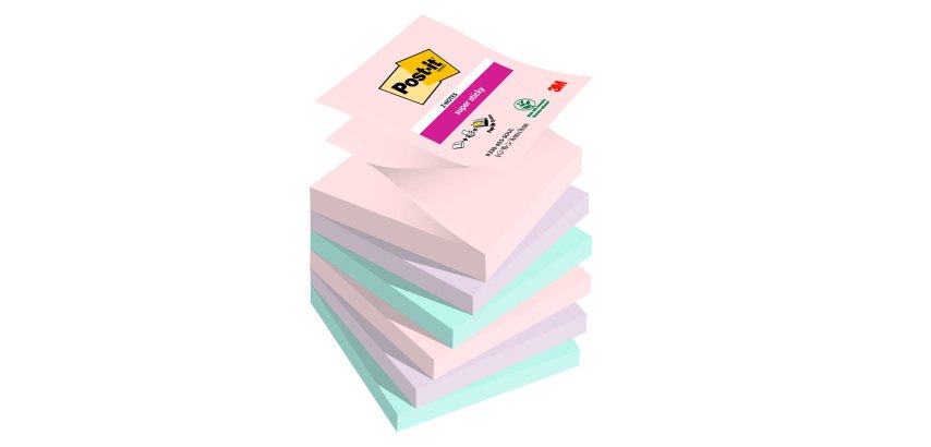 Bloc Z-Notas adhesivas Super Sticky Soulful Post-it® 76 x 76 mm