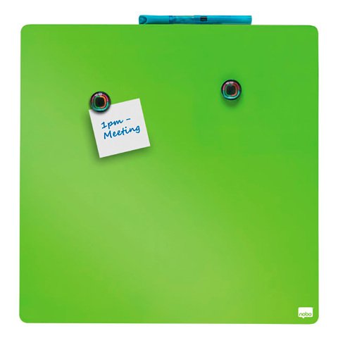 Mini pizarra magnetica Tile Nobo verde - 36 x 36 cm