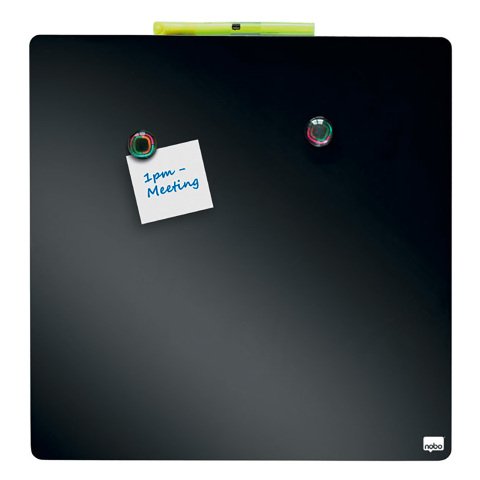 Mini pizarra magnetica Tile Nobo negro - 36 x 36 cm