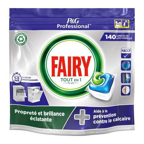 Capsules lave-vaisselle Fairy Professional Tout en 1 - Sachet de 140