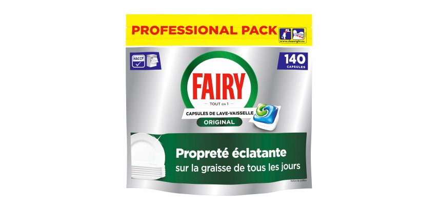 Capsules lave-vaisselle Fairy 3 en 1 - Paquet de 140