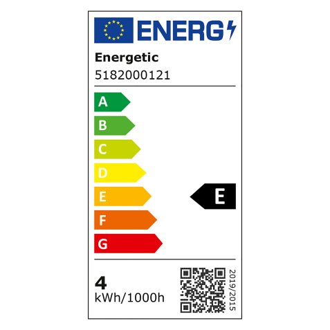 LED lamp filament mini spherical E14 4,4W