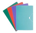 Chemises à élastiques 3 rabats Esselte Colour’Breeze plastique format A4