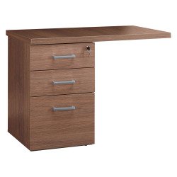 Drawer cabinet at desk height with extension Shiny 