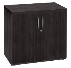 Armoire basse bois H 74 x L 80 cm portes battantes Milano métal