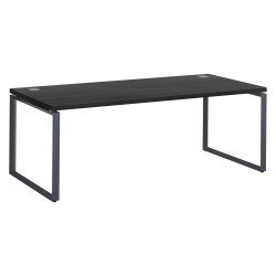 <strong>Straight Office Desk Bruneau Shiny with Steel Base</strong>