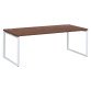 <strong>Straight Office Desk Bruneau Shiny with Steel Base</strong>