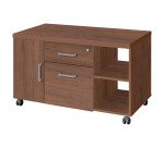 Desserte Manager Milano poignées aluminium mat