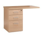 Caisson hauteur bureau avec extension - Milano