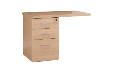 Cajonera con extensión altura de escritorio Shiny