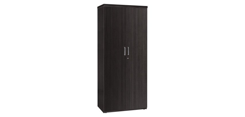<p>Wooden wardrobe with swing doors Shiny</p>