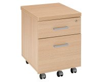Shiny wooden mobile drawer
