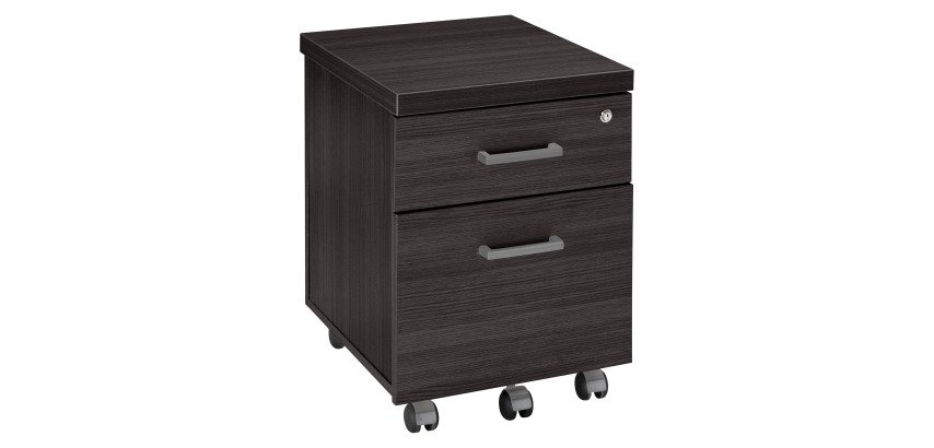 Shiny wooden mobile drawer