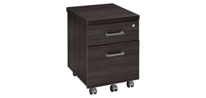 Shiny wooden mobile drawer