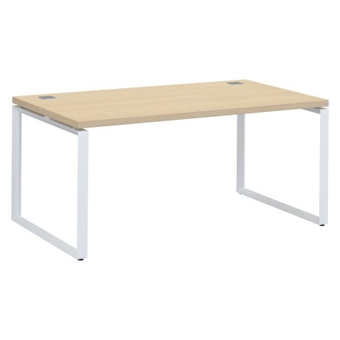 Bureau droit Direction Bruneau Shiny piètement acier