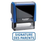 Tampon encreur Xprint "SIGNATURE DES PARENTS" 4912 Trodat