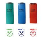 Tampon encreur "Evaluation avec Smileys" Printy 4921 Trodat - Lot de 3