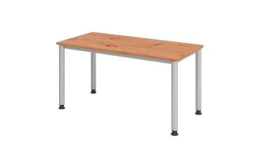 Rechte werkpost Mini Office - buisvormig onderstel
