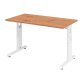 Straight desk Mini Office Manhattan white coloured undercarriage W 120 x D 67,2 cm