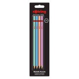 Pencil with metallized body Rotring HP - set of 4