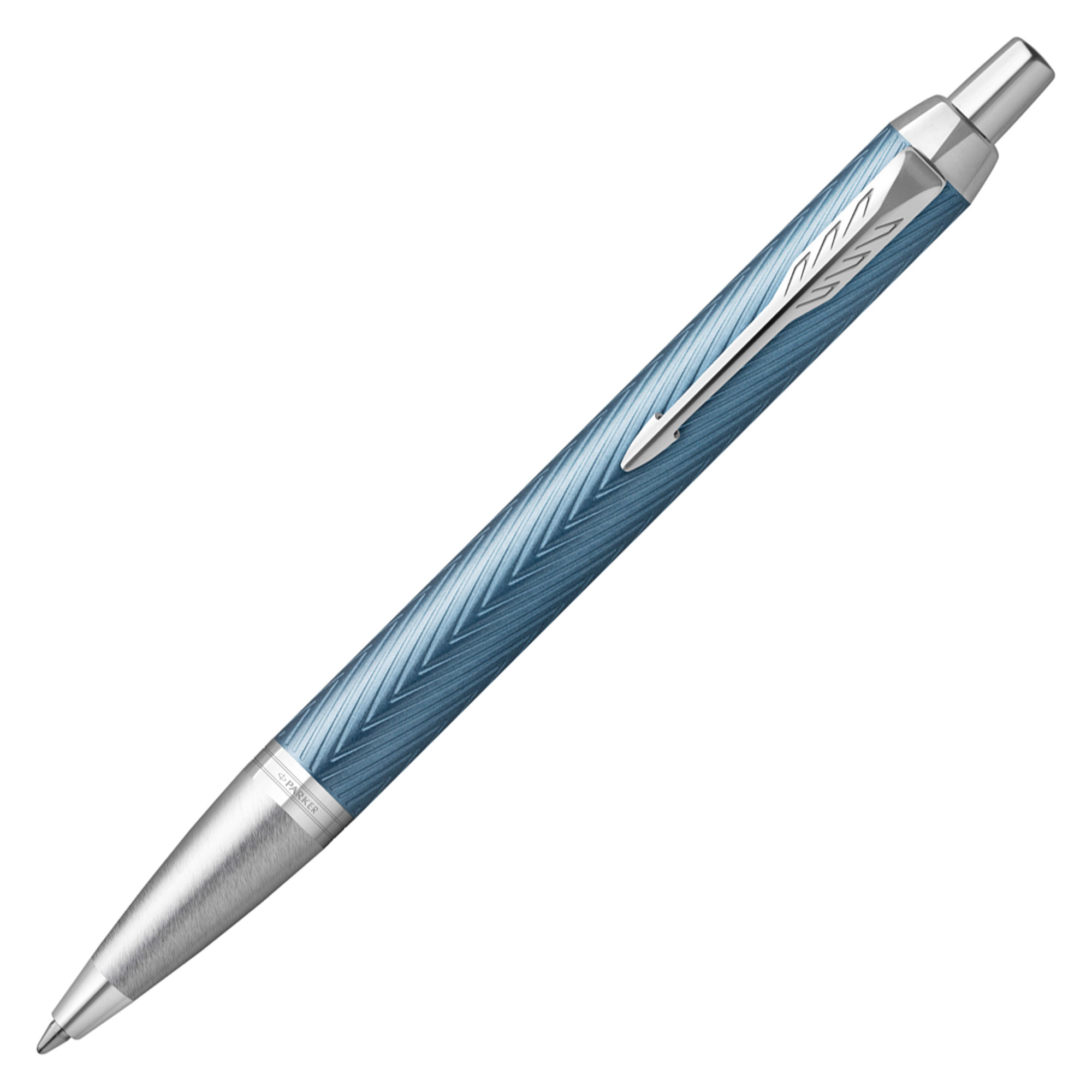 Stylo Parker Jotter Édition Séoul - Stylo Bille Bleu Laqué Avec Gravure Laser - Coffret Cadeau Géométrique - 3