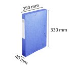 Chemise box Cartobox Exacompta 24 x 32 cm couleurs assorties dos 4 cm