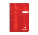 Cahier spirale Clairefontaine Metric A5 14,8 x 21 cm blanc ligné 180 pages