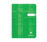 Cahier spirale Clairefontaine Metric A5 14,8 x 21 cm blanc ligné 180 pages