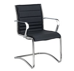 Silla de oficina Andrea cuero - modelo visitante