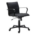 Chaise de réunion ANDREA tissu - structure noir