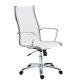 Fauteuil de bureau Andrea maille - avec accoudoirs - Mécanisme Basculant centré - Pied Chrome