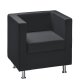 Fauteuil tissu classique Rubic