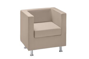 Fauteuils tissu classique Rubic taupe