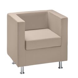 Fauteuils tissu classique Rubic taupe